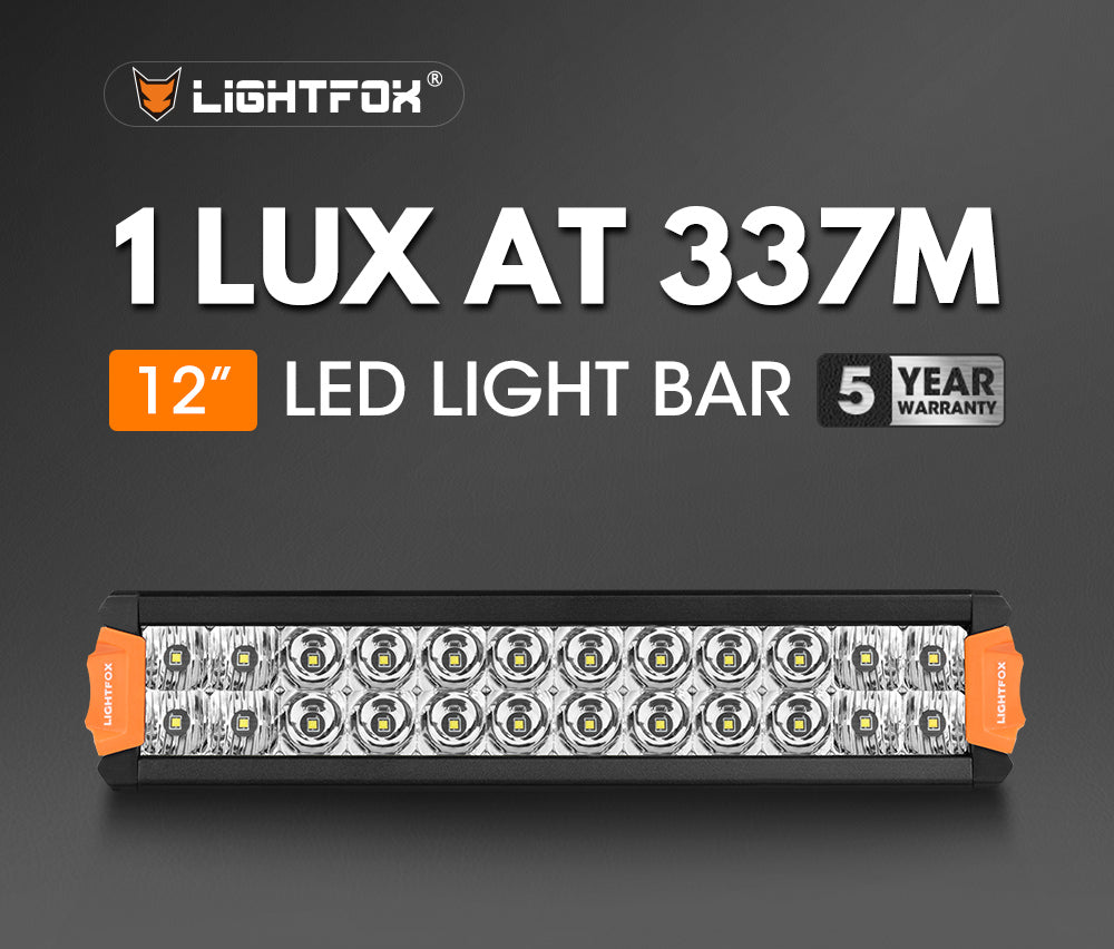 Lightfox Rigel Series 12inch Osram LED Light Bar 1Lux @ 337m 8,320 Lumens