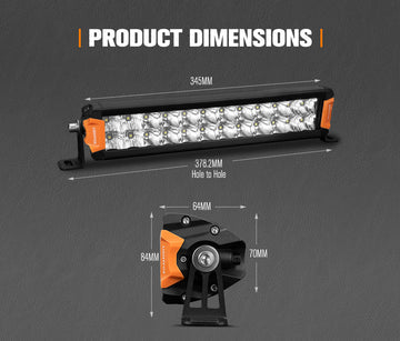 Lightfox Rigel Series 12inch Osram LED Light Bar 1Lux @ 337m 8,320 Lumens