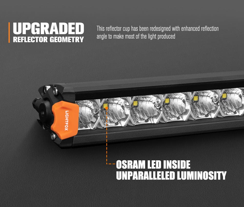 Lightfox Vega Series 28inch Osram LED Light Bar 1Lux @ 494m 17,612 Lumens