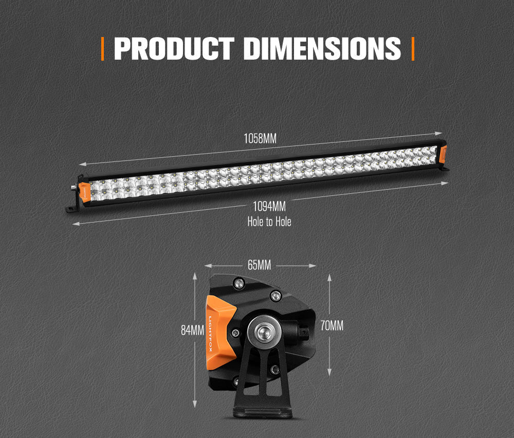 Lightfox Rigel Series 40inch Osram LED Light Bar 1Lux @ 694m 30,192 Lumens