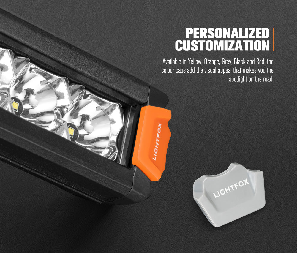 Lightfox Vega Series Pair 8inch Osram LED Light Bar 1Lux @ 606m 8,856 Lumens